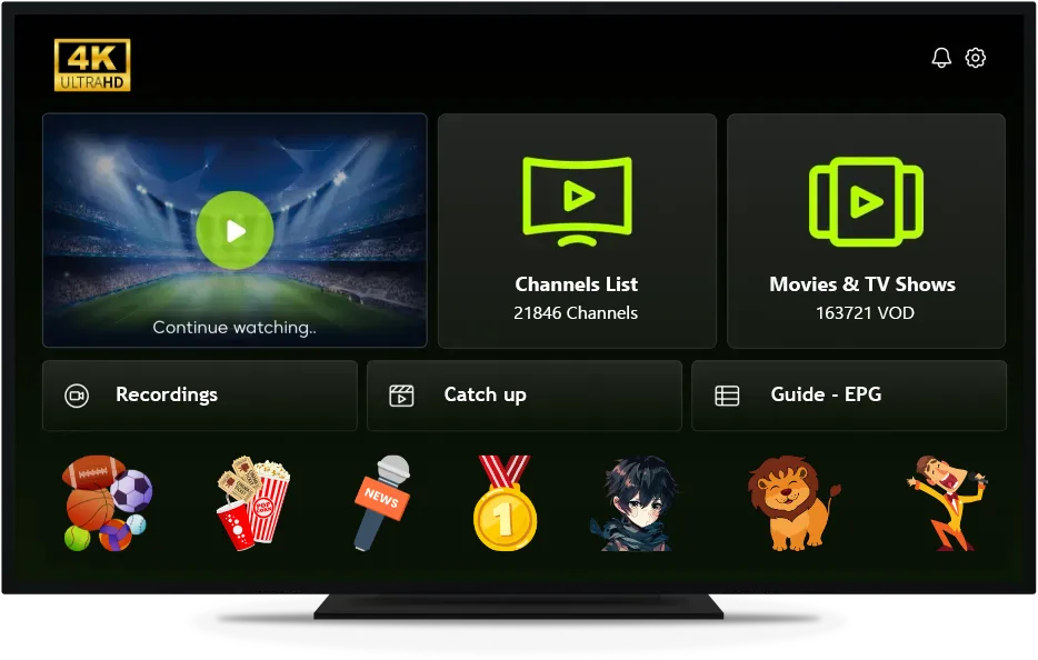 IPTV Portugal 1 FALCON IPTV PRO